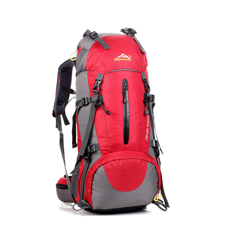 エレガント　アウトドア バック 登山リュック 45+5L 大容量 リュックサック 旅行 登山用バッグ ハイキングバッグ 防水 色選択可 オレンジ_画像8