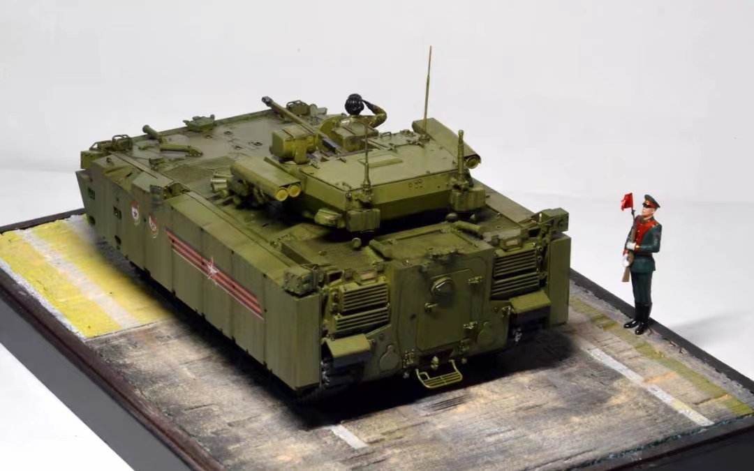 1/35 ロシア Kurganets-25 IFV 歩兵戦車 塗装済完成品 フィギュア人形兵士付き_画像4