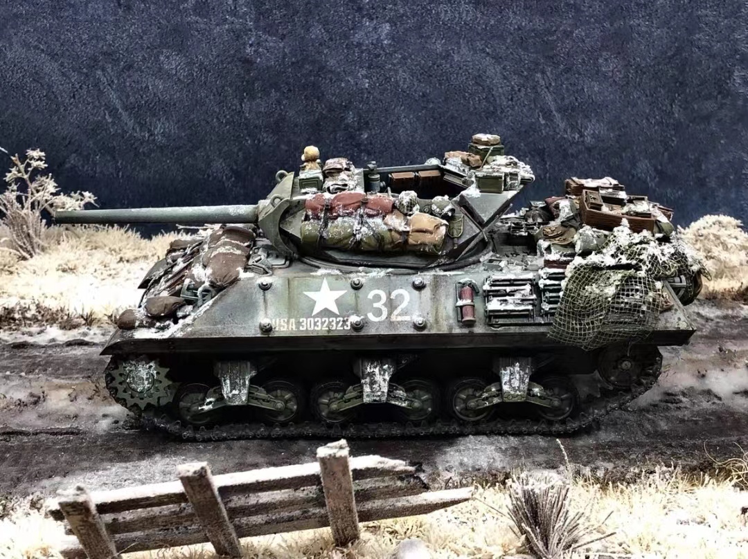 1/35 アメリカ M10 駆逐戦車 塗装済完成品_画像9