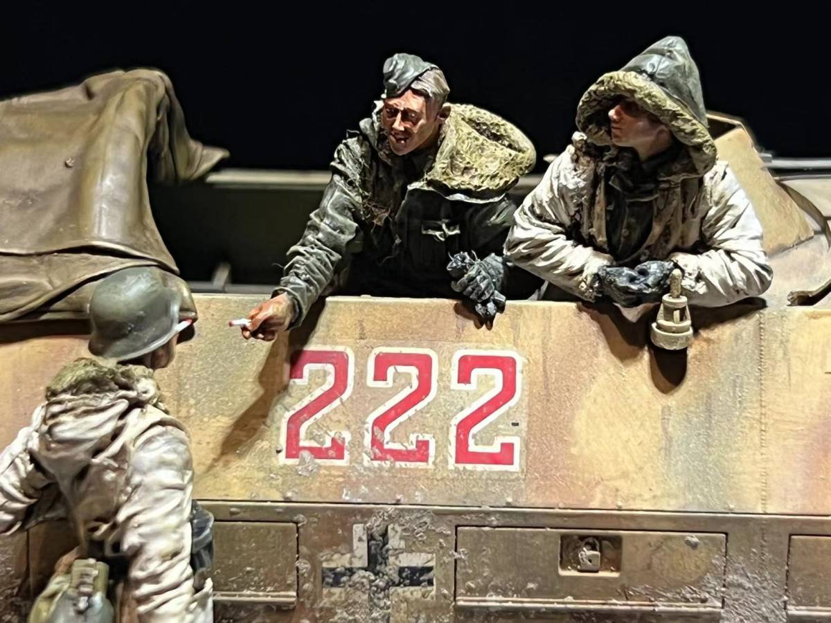 1/35 第二次世界大戦 ドイツ軍 ジオラマ完成品 オリジナル製作(完成品