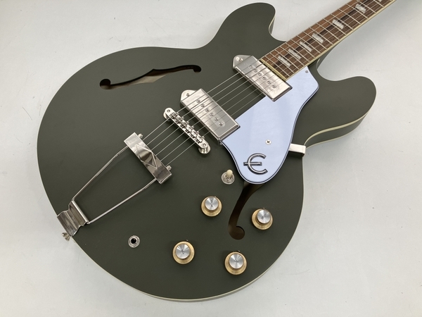 epiphone casino worn Olive エレキギター フルアコ 良好 S7667659