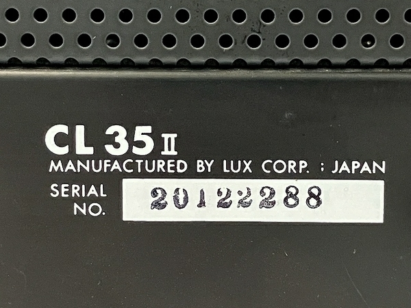 LUXMAN CL35 II 管球式 コントロールアンプ ラックスマン ジャンク