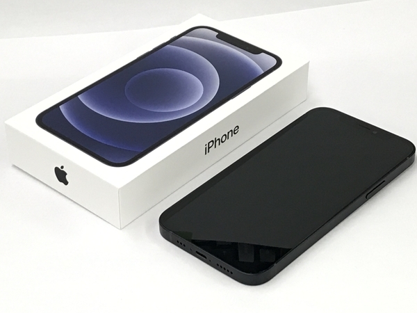 Apple MGHN3J/A iPhone12 64GB SIMロックあり スマートフォン ブラック