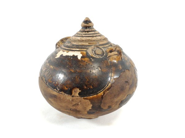  Thai old clay /snkorok/ Song . record / bird shape incense case /../. vessel / small ./ cover thing / old ../ old ../.. fine art /p Limitee .b art / objet d'art / ornament / old tool / era thing 