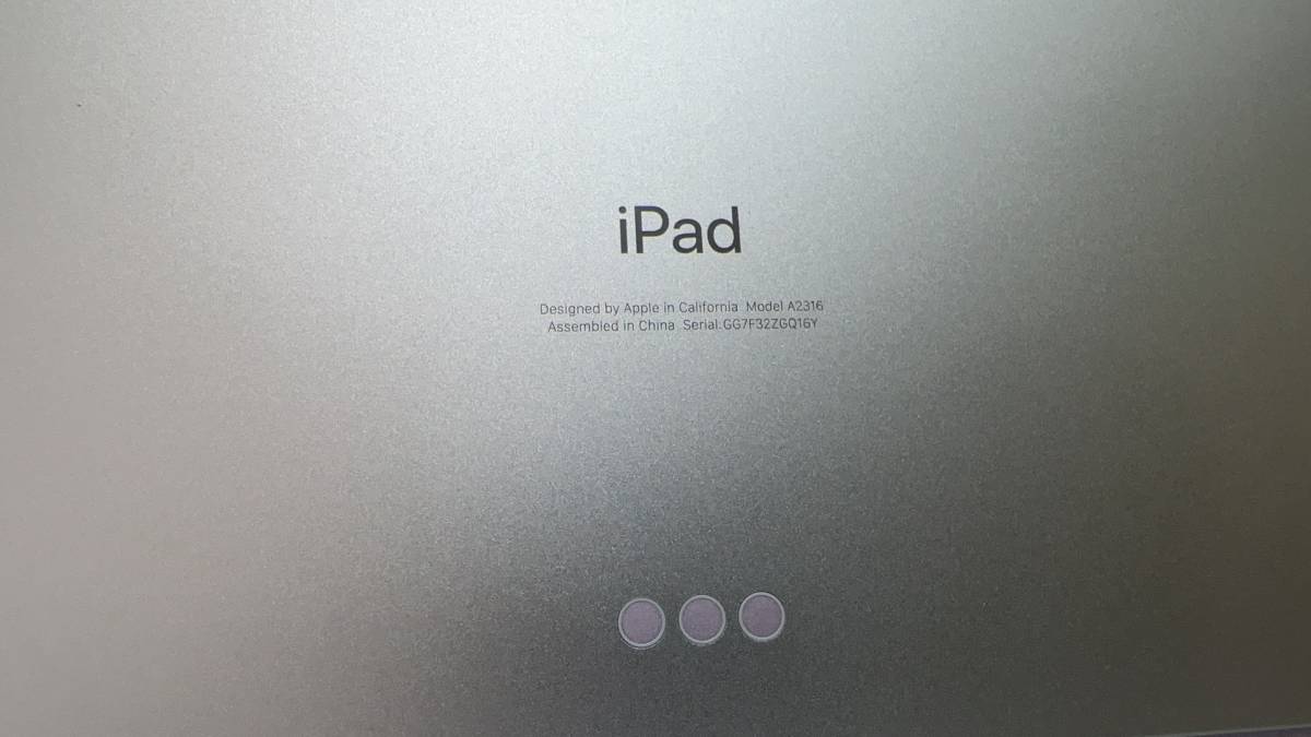 1円から～ Apple iPad Air (第４世代) Wi-Fi 256GB グリーン ★アクティベーションロックあり！ ジャンク品！の画像5