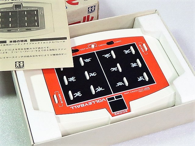 再値下 ジャンク TEG バレーボール トミー エレクトロニクス ゲーム おもちゃ 箱・説明書付_画像1