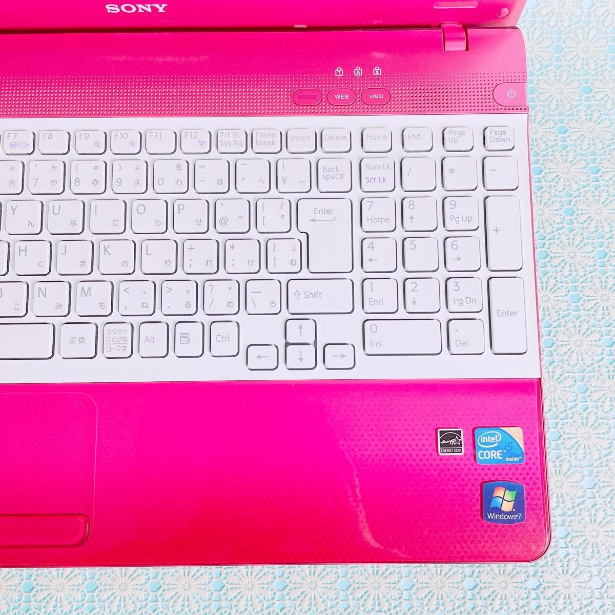 1台限り 可愛い VAIO ピンクノートパソコン！ WEBカメラ付き 女性・初心者に Windows ソニー Corei5