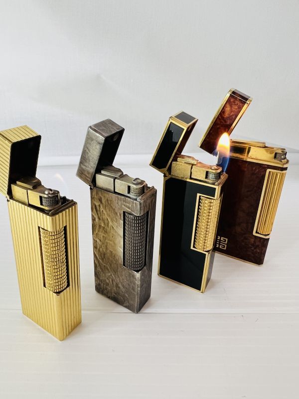 T065☆1円☆dunhill ダンヒル ジバンシー ガスライターまとめ売り 4個
