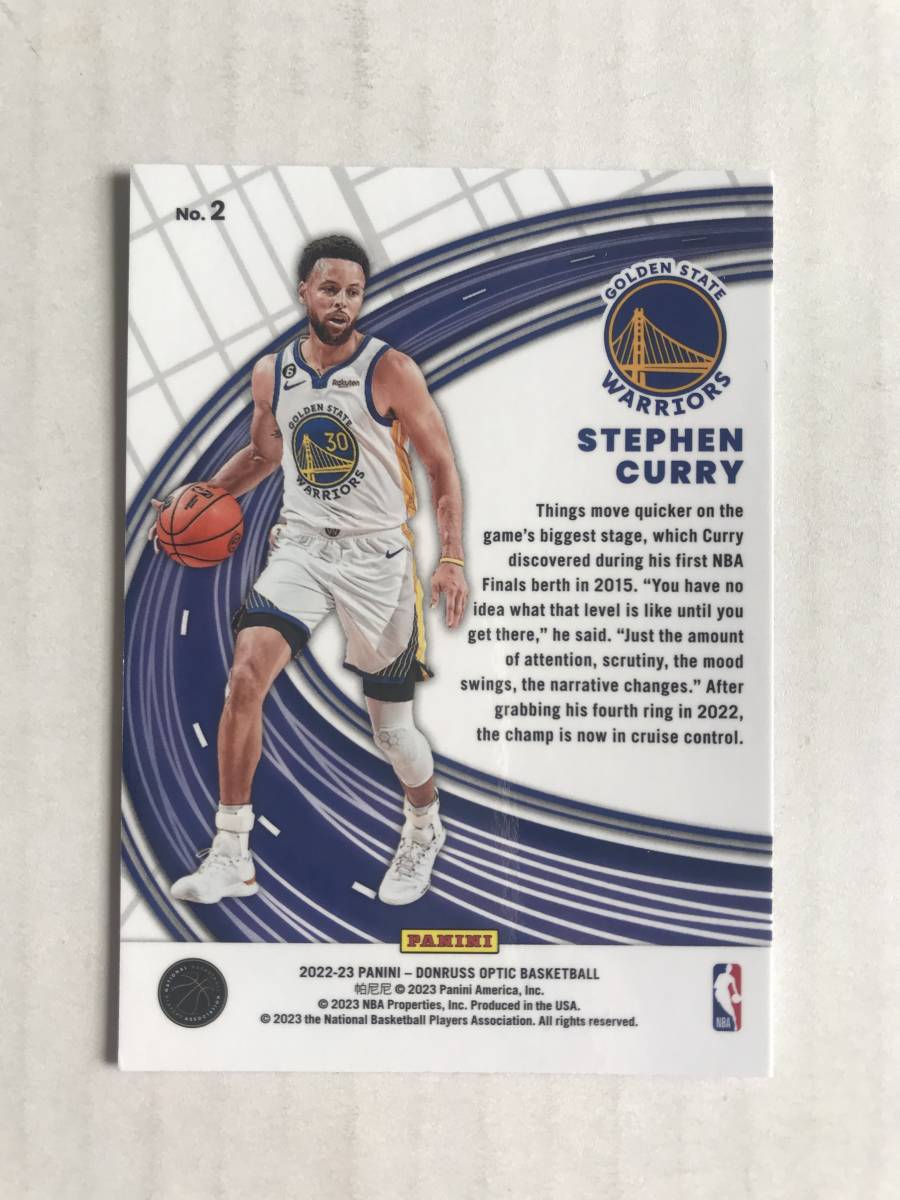 STEPHEN CURRY 22-23 Panini Donruss Optic Express Lane インサートカードの画像2