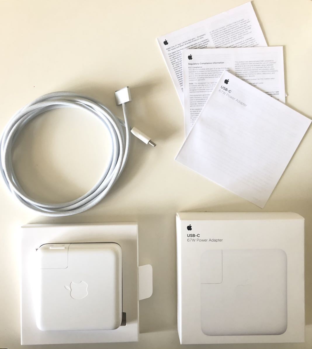 純正 Apple USB-C - MagSafe 3 ACアダプター/ケーブル (2m シルバー