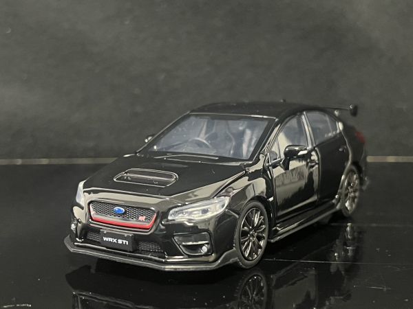 WRX STI スバル SUBARU 1/32 ミニカー ブラック_画像1