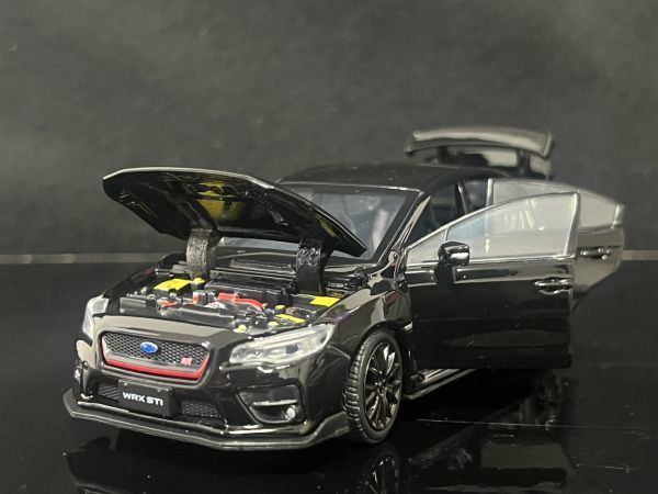 WRX STI スバル SUBARU 1/32 ミニカー ブラック_画像9