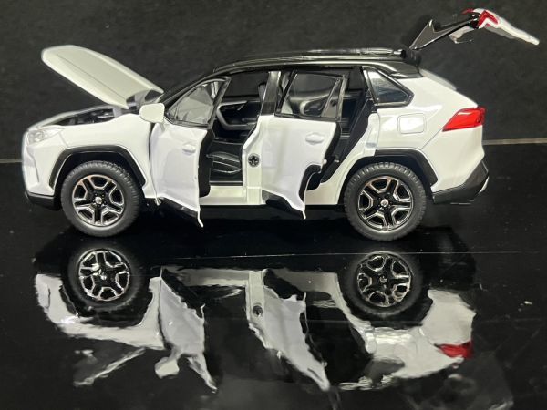 RAV4　トヨタ TOYOTA 1/32 ミニカー ホワイト H128_画像10