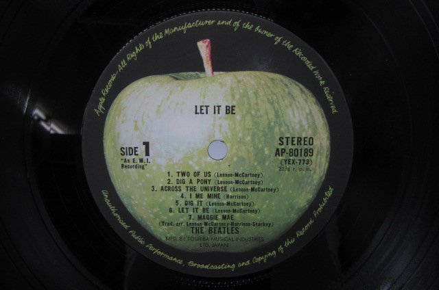 適切な価格 7インチ BEATLES Let It Be UK Apple オリジナル