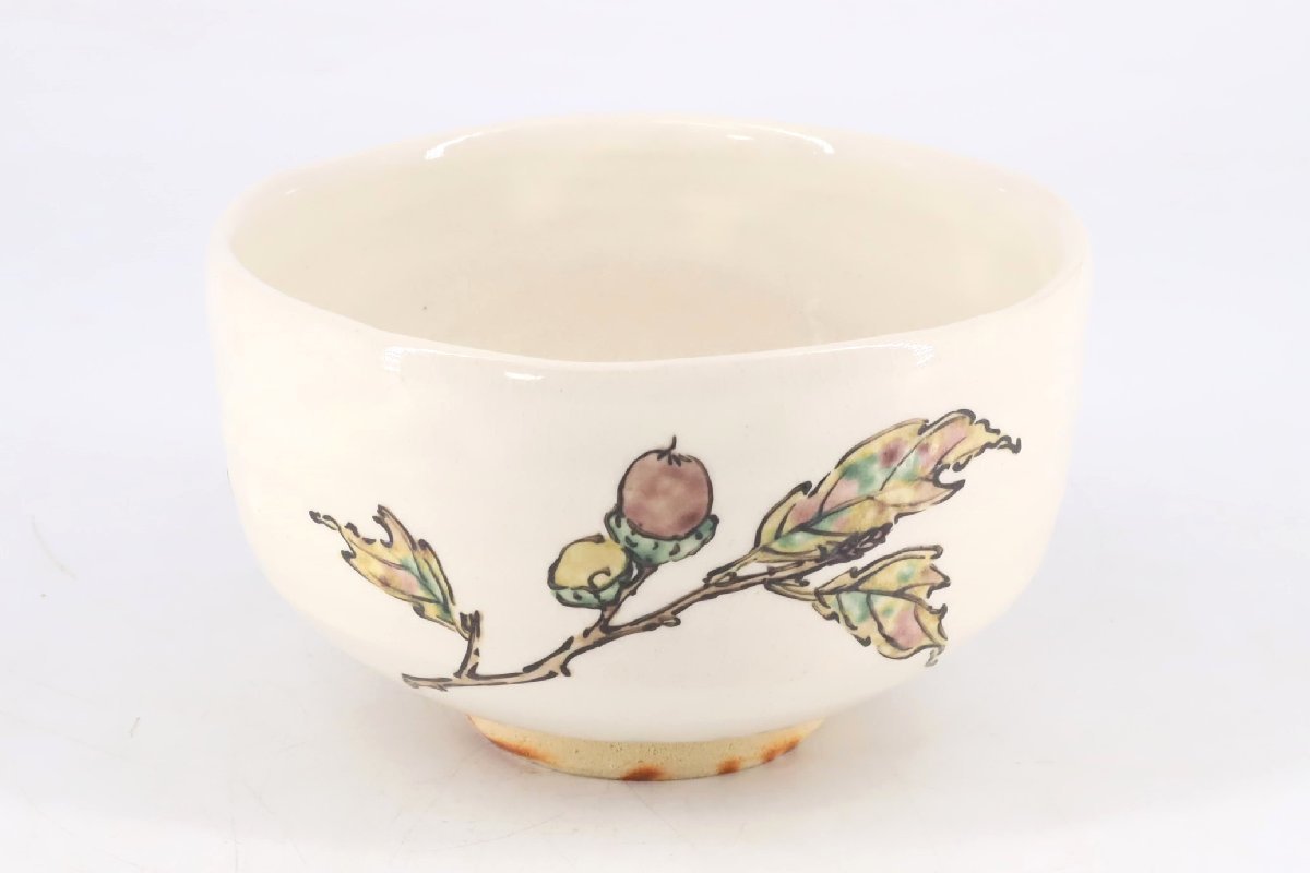 国内外の人気が集結 益子焼 茶道具(益子)|売買され 共箱 茶碗 色絵団栗文 力石俊二 益子