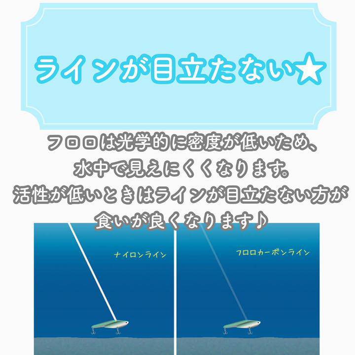 ライン フロロ 3号 100m 高強力 最高峰 バス シーバス 海釣り ルアー_画像7