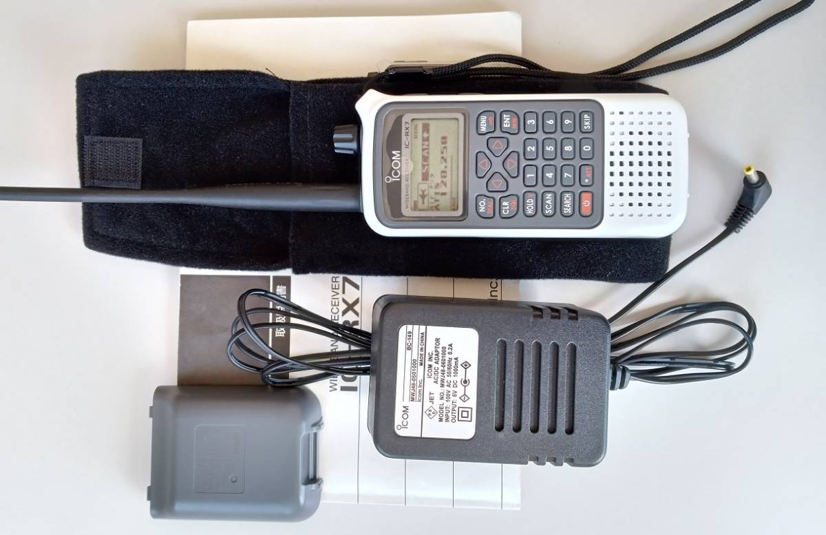 icom ic r7受信機三点セット Yahoo!オークション - ICOM IC-RX7 広帯域受信機
