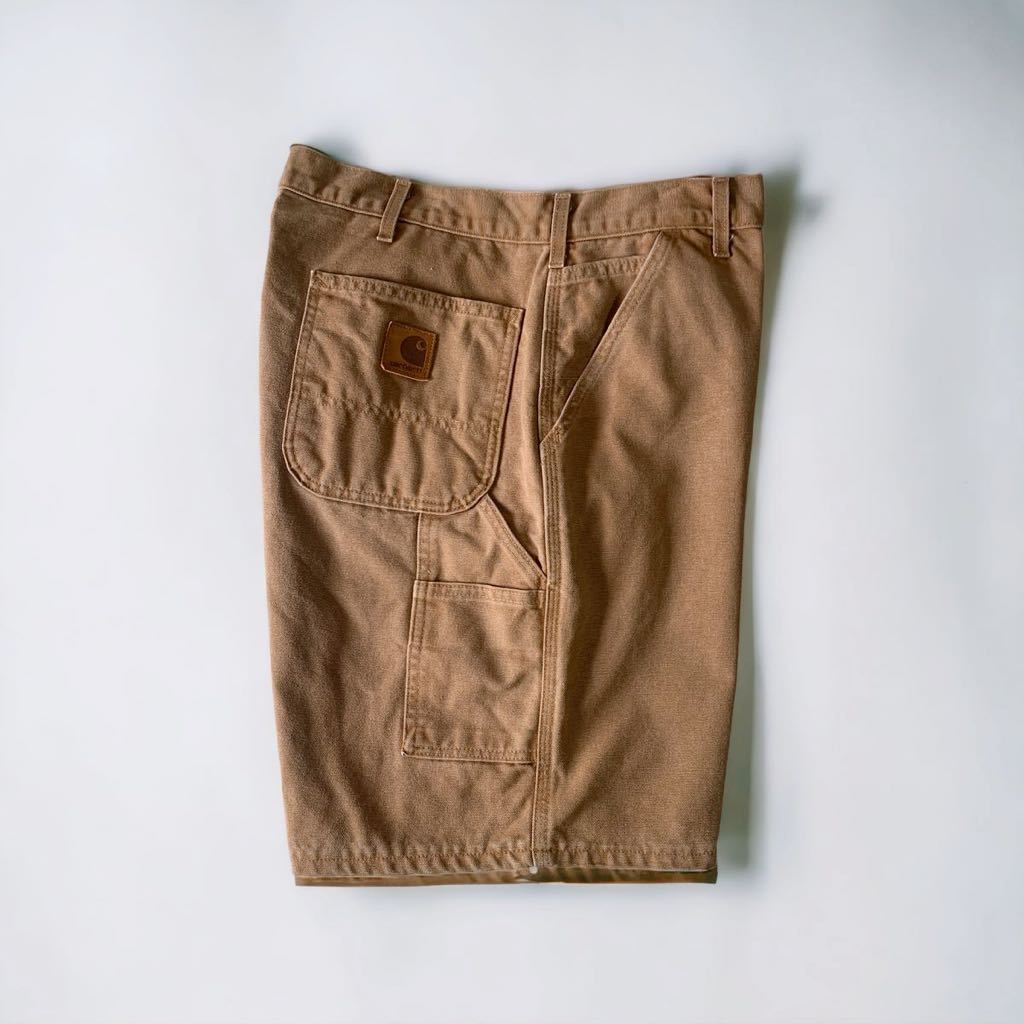  редкий USA производства VINTAGE Carhartt Duck брюки B25 W36 Carhartt painter's pants шорты шорты короткий хлеб Buggy импорт б/у одежда 