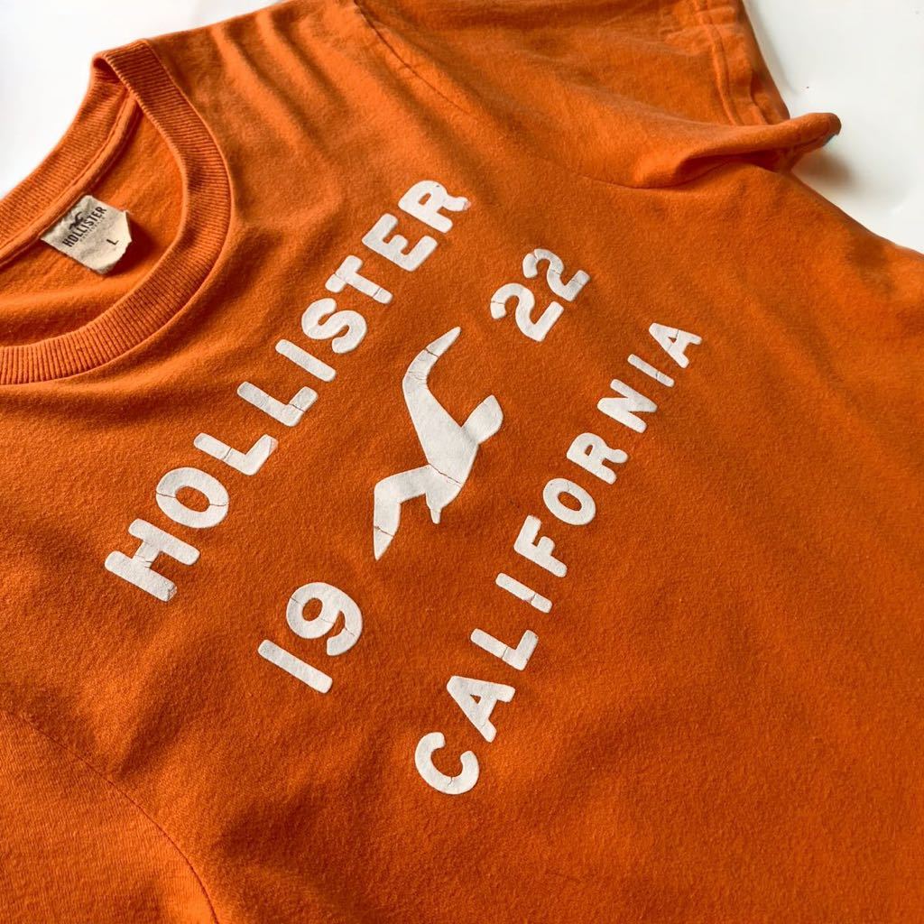 HOLLISTER VINTAGE加工 半袖 Tシャツ Lサイズ ホリスター ビンテージ加工 サーフ系 カリフォルニア CALIFORNIA T shirts