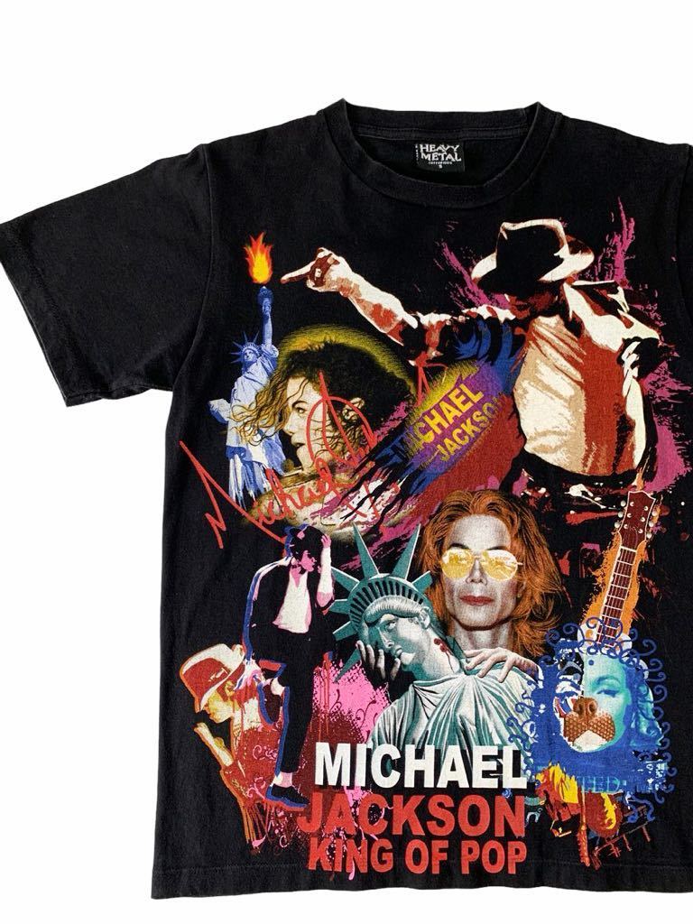 VINTAGE 00's 美品 マイケルジャクソン 追悼 コラージュ Tシャツ MICHAEL JACKSON 09年 00's ロックTシャツ バンドT 1958-2009_画像1