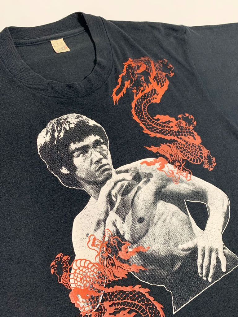 超希少 80's VINTAGE SCREEN STARS USA製 ブルースリー フォトTシャツ Tシャツ ムービー movie 燃えよドラゴン 80年代 映画 ビンテージ