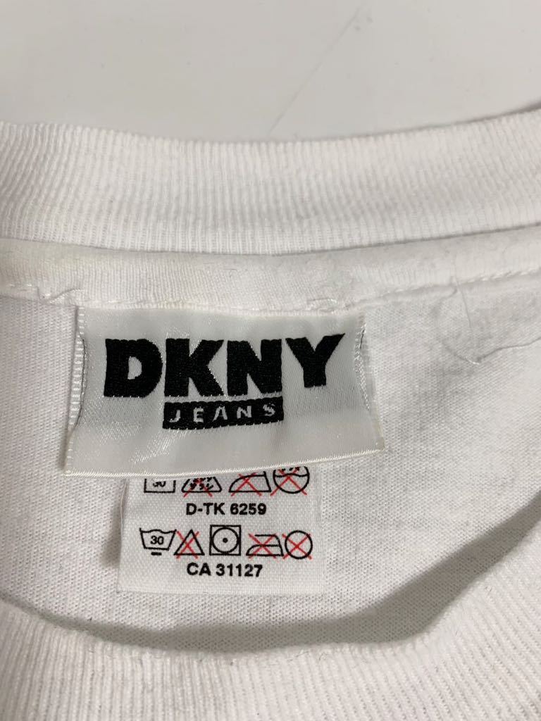 希少 90's USA製 VINTAGE DKNY NEW YORK フォトTシャツ 自由の女神 90年代 ダナキャラン ニューヨーク D.K.N.Y JEANS 90s 古着 ビンテージの画像4