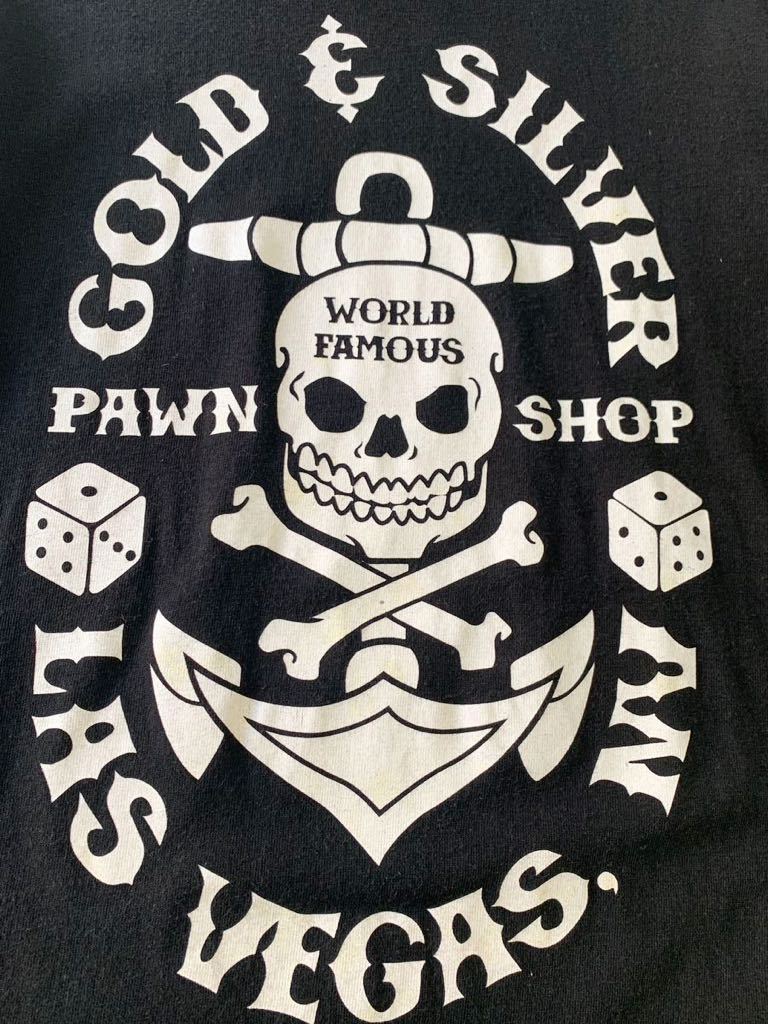 アメリカ購入 LAS VEGAS GOLD&SILVER PAWN SHOP ラスベガス 半袖 Tシャツ M ゴールド&シルバー アメリカお宝鑑定団 グラフィック