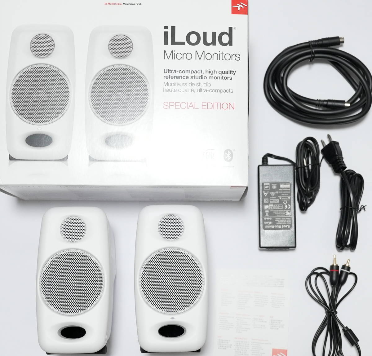 IK MULTIMEDIA iLoud Micro Monitor White Special Edition スタジオ モニター スピーカー  使用時間数時間