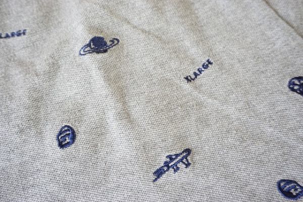 【即決】XLARGE エクストララージ メンズ ポロシャツ 半袖 刺繍 春夏 グレー系 サイズ:L 【822157】_画像5