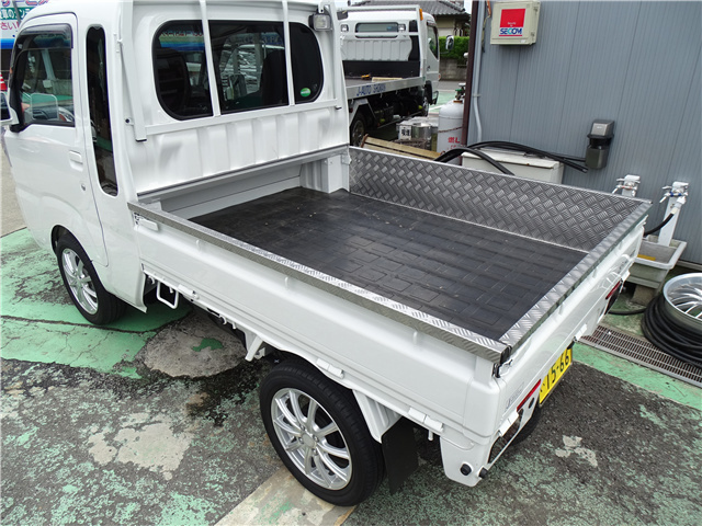 ハイゼットトラックジャンボ S210 S510P アオリ あおりカバーインナー３点 サイド左右最後尾 シマ板 軽量ステンレス 防錆 キズ サビ防止に
