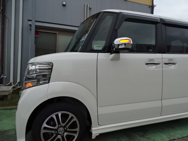  распродажа Honda N-BOX.en box JF1 JF2 последовательный текущий . зеркало со встроенным указателем поворота прозрачный прозрачный покрытие зеркальный металлизированный дверь Mira покрытие 