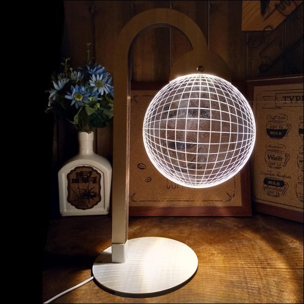 テーブルランプ 3Dアートランプ USB電源【12305】LEDスタンドライト/19_画像7
