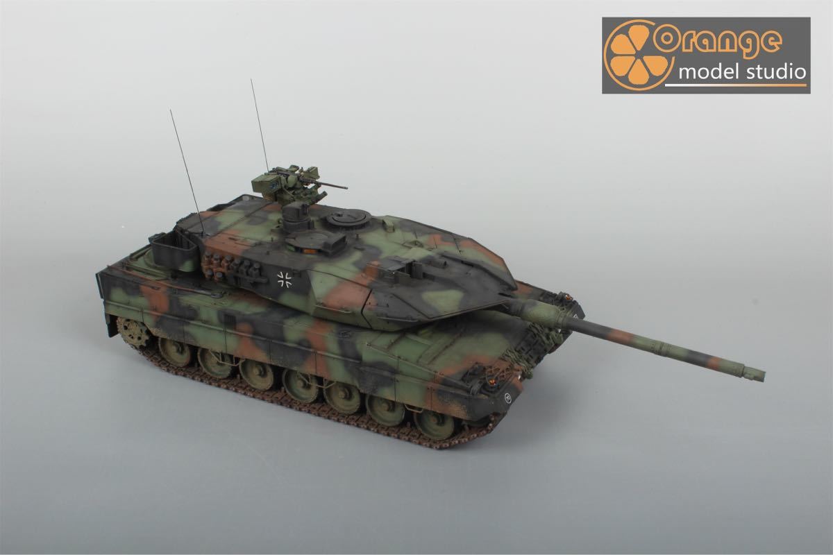 No-447 1/35 ドイツ軍 ドイツ豹2A6 主戦タンク 軍用戦車 プラモデル 完成品_画像7