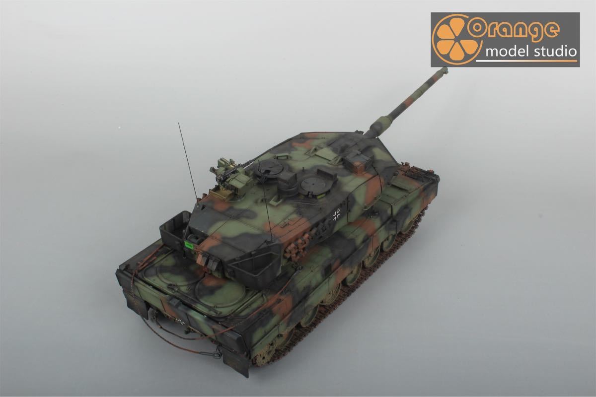 No-447 1/35 ドイツ軍 ドイツ豹2A6 主戦タンク 軍用戦車 プラモデル 完成品_画像6