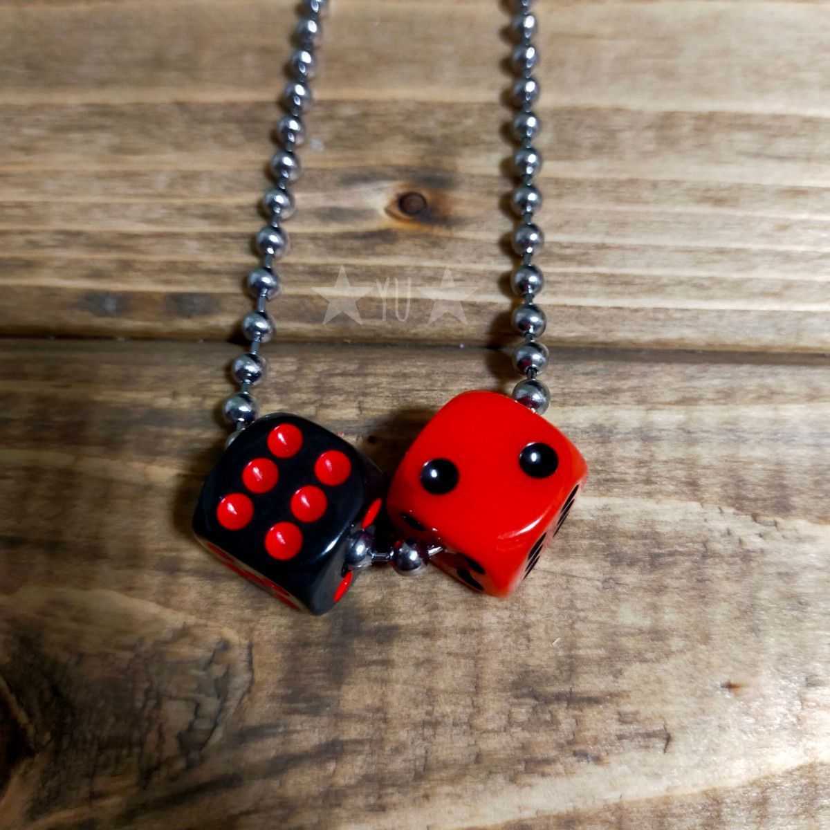 サイコロネックレス ハンドメイド ロカビリー パンク