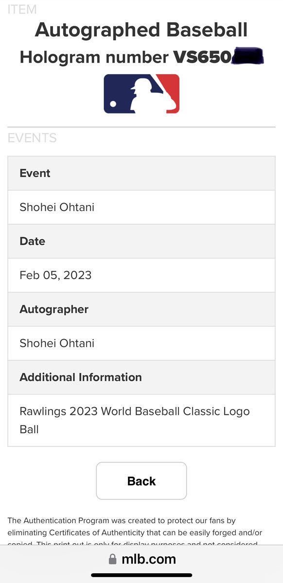 激レア1円スタート!WBC2023公式球 大谷翔平 選手 直筆サインボール