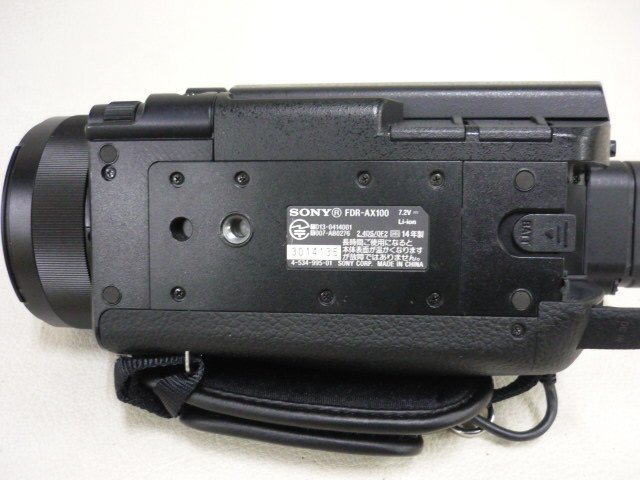 美品 SONY ソニー FDR-AX100 Handycam 4K ビデオカメラ 光学12倍 即決