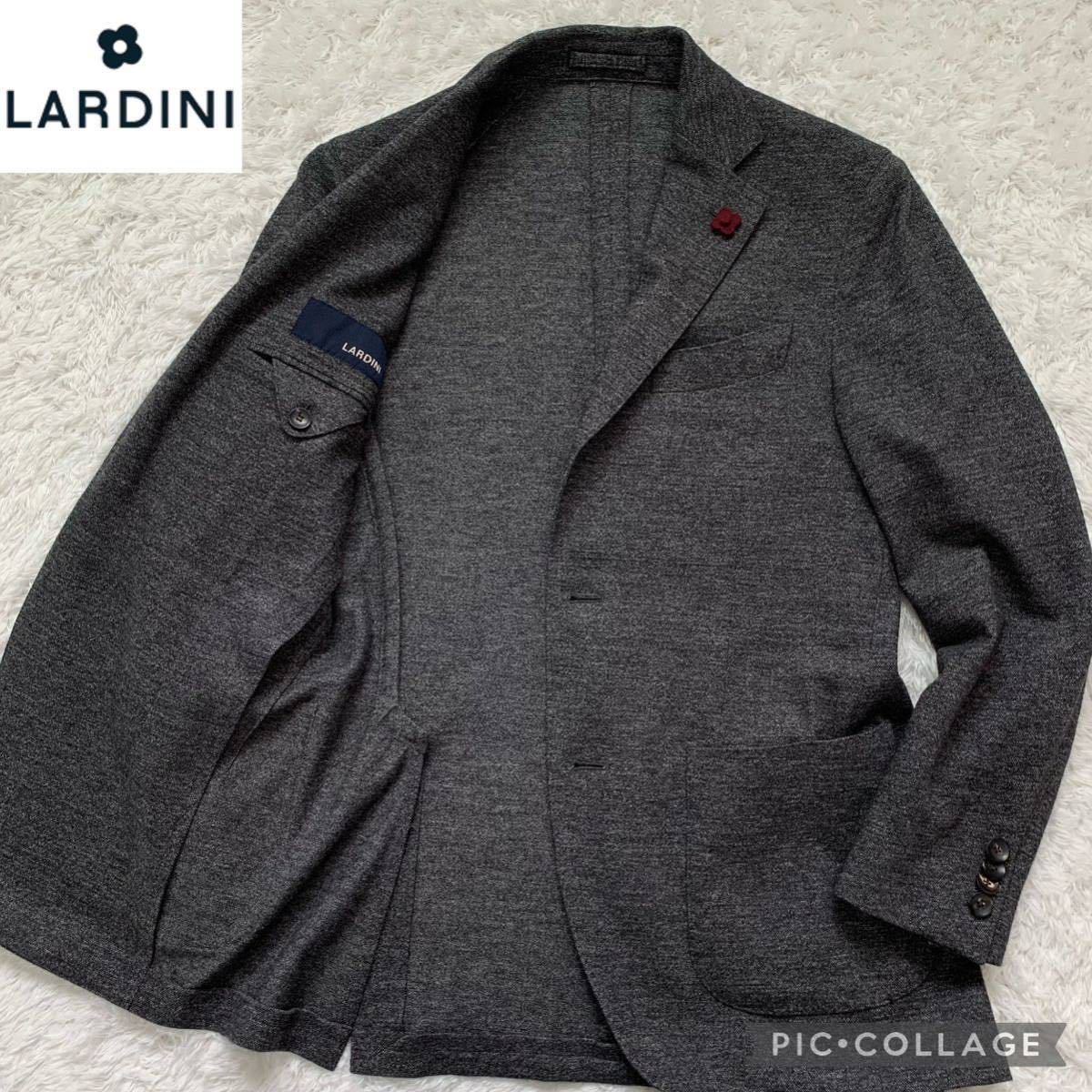 9☆美品 LARDINI ラルディーニ テーラードジャケット グレー系 44