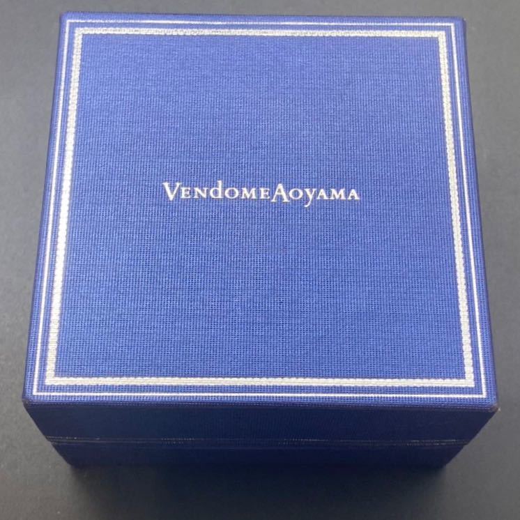 13976 Vendome Aoyama Vendome Aoyama K18 Gold колье бриллиант 0.12ct Drop . с коробкой бренд аксессуары 