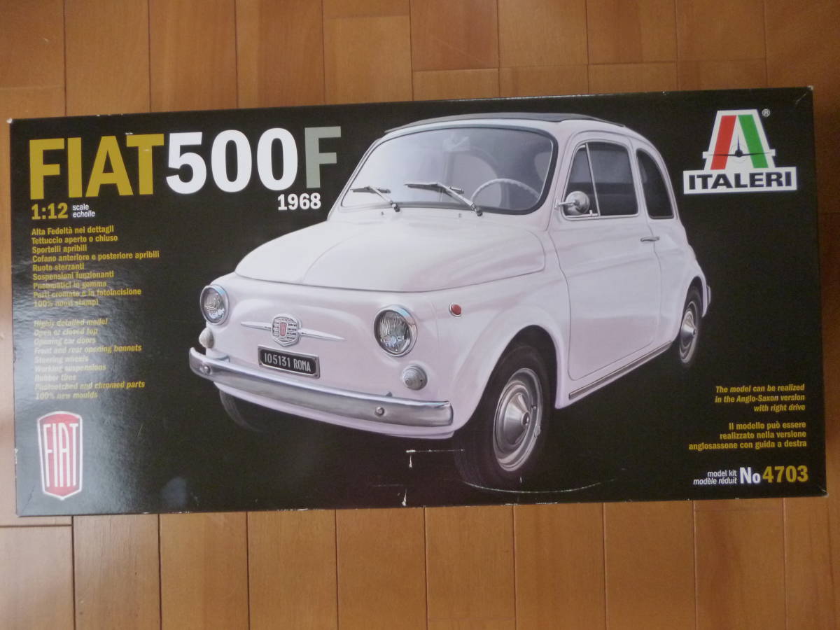 希少・新品・未開封／1/12　フィアット 500F　1968　1台／イタレリ　ITALERI　FIAT　No.4703