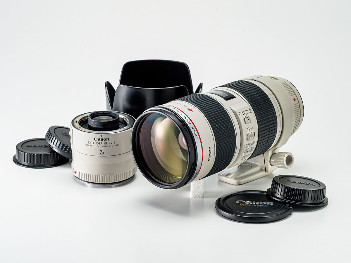 Canon EF70-200mm F2.8L IS USM シリアルNo,257389 EXTENDER EF2xⅡ