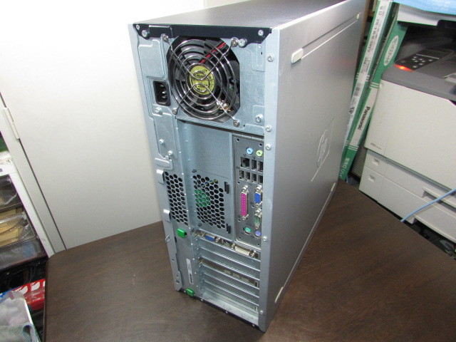 【YDT0669】★HP Compaq dc7800 CMT タワー型 Core2Duo E8500 3.16GHz/4GB/500GB/DVD-MULTI/GeForce8600GT 256MB/OS無 本体のみ★中古_画像5