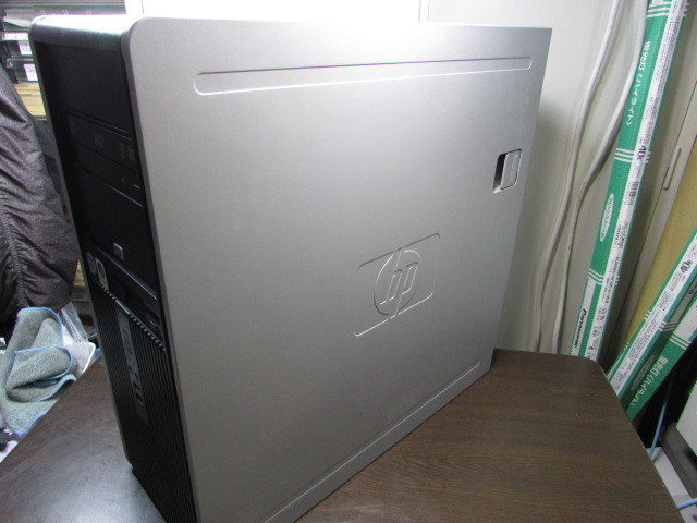 【YDT0662】★HP Compaq dc7800 CMT タワー型 Core2Duo E8500 3.16GHz/2GB/HD欠品/DVD-MULTI/OS無 本体のみ BIOSロック有★JUNK_画像2