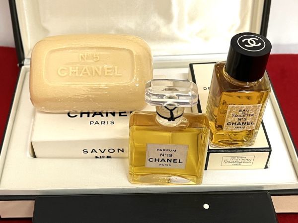 F未使用/保管品 CHANEL/シャネル 石鹸 香水セット N°5 ml/N°