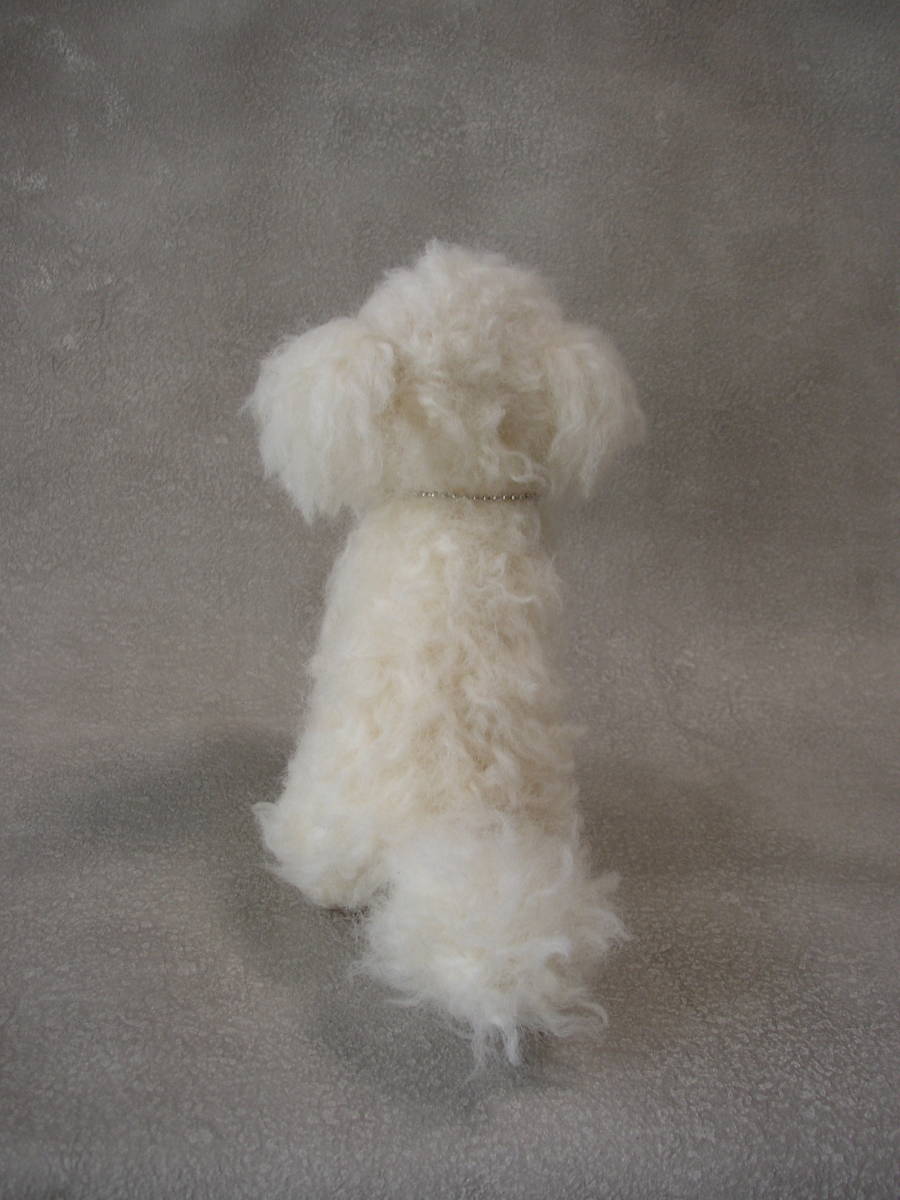 羊毛フェルト　　ホワイトプードル　　犬　　いぬ　　　イヌ_画像6