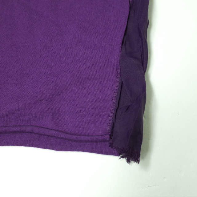  new goods kolor color made in Japan cupra do King heavy weight to cut off T-shirt 12SCM-T21207 1 PURPLE short sleeves repeated construction tops g8544