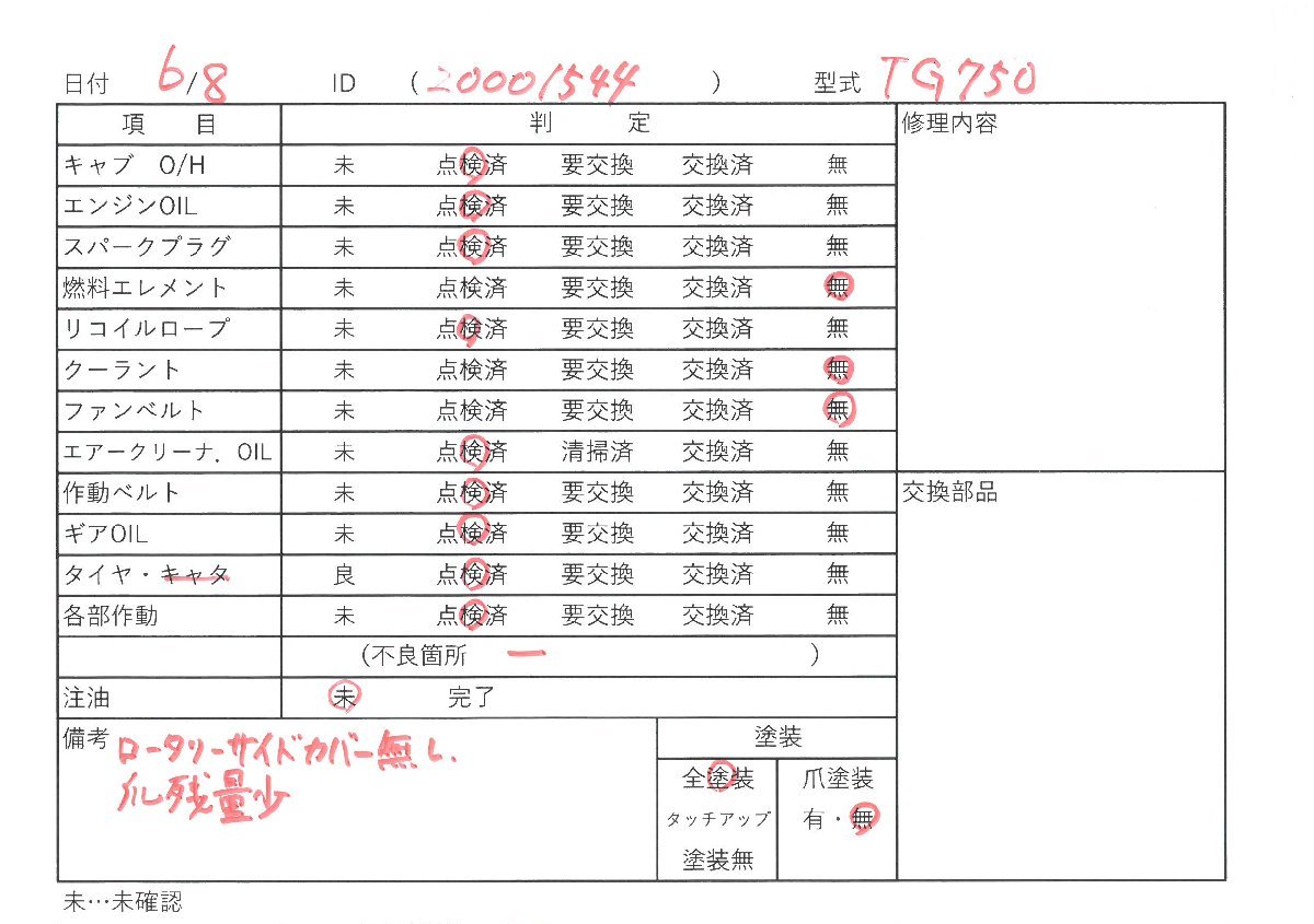 クボタ　ガソリン耕うん機　TG750　7馬力　大きめ　動作確認済み　広島県内,近郊のみ配送無料_画像10