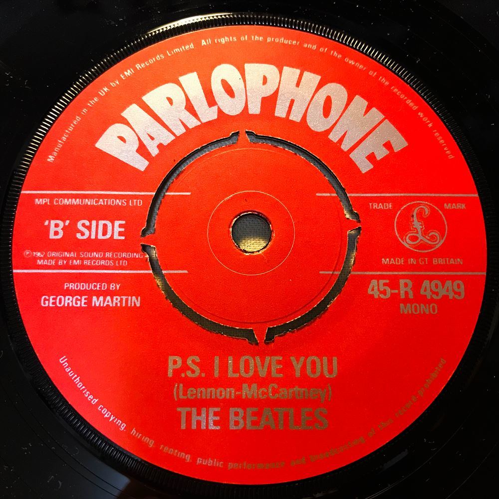 ◇UK盤EP◇ BEATLES / LOVE ME DO / P.S. I LOVE YOU ◇マト2/2