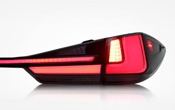 レクサス RX AL20型 2015年- トランクスポイラーランプ　テールライト 流れるウインカー シーケンシャル LEDテールライト　3Pセット _画像8