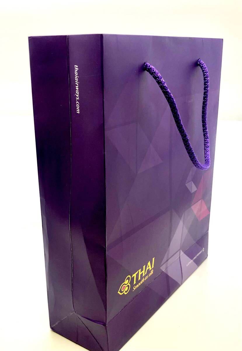 タイ航空 Thai Airways ペーパーバッグ Paper Bag 非売品 美品 現品限り 泰国航空公司 泰国航空公司袋 袋，漂亮，只有_画像3